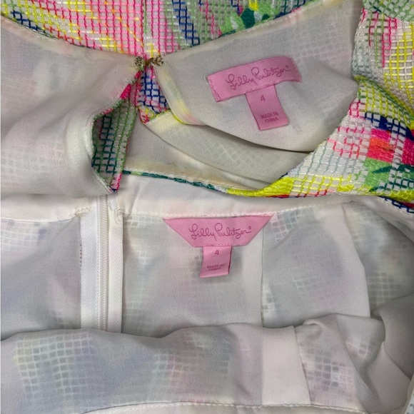 Lilly Pulitzer Colorful Tropical Print Teo Piece Set Size 4. - Picture 12 of 12